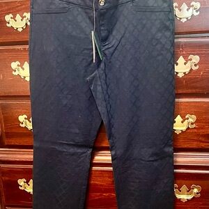 Lilly Pulitzer Woman’s Navy Patterned Pants